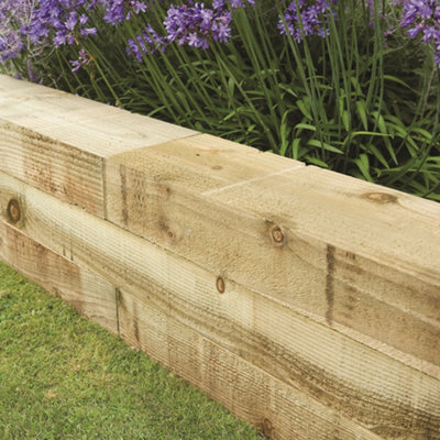 Forest Garden Timber Sleeper (W)2400Mm (L)2.4M