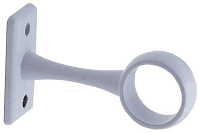 Colorail White Die-Cast Metal Rail Centre Bracket (L)63Mm (Dia)19Mm
