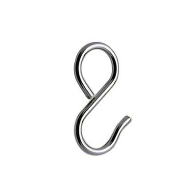 Rothley Colorail Chrome-Plated Steel Sliding S-Hook (Dia)25Mm, Pack Of 4