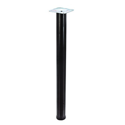 Rothley Painted Black Table Leg (H)710Mm (Dia)60Mm