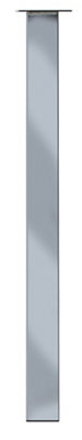 Rothley Polished Gloss Chrome Effect Designer Leg (Dia)50Mm (H)710Mm