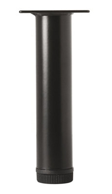 Rothley Painted Black Furniture Leg (H)107Mm (Dia)32Mm