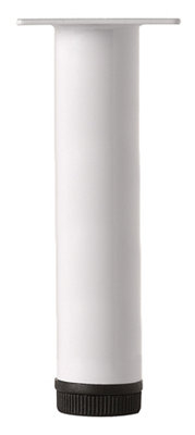 Rothley Painted White Furniture Leg (H)107Mm (Dia)32Mm