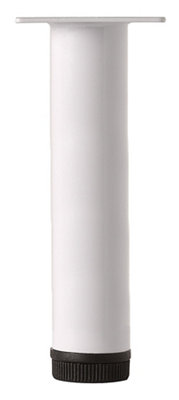 Rothley Painted White Furniture Leg (H)157Mm (Dia)32Mm