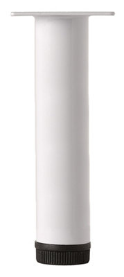 Rothley Painted White Furniture Leg (H)200Mm (Dia)32Mm