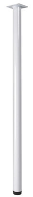Rothley Painted White Furniture Leg (H)500Mm (Dia)32Mm