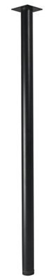 Rothley Painted Black Furniture Leg (H)700Mm (Dia)32Mm