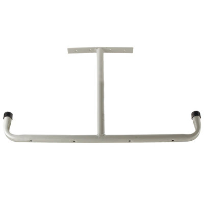 Rothley Cream Steel Ceiling-Mounted T-Shaped Double Storage Hook