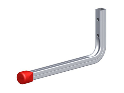 Rothley Aluminium Wall-Mounted J-Shaped Storage Hook (H)130Mm (D)230Mm