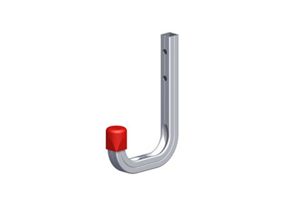 Rothley Aluminium Wall-Mounted J-Shaped Storage Hook (H)120Mm (D)80Mm
