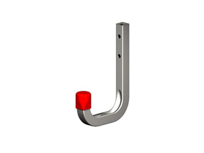 Rothley Steel Wall-Mounted J-Shaped Storage Hook (H)120Mm (D)80Mm