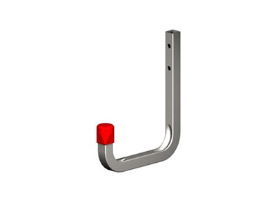Rothley Steel Wall-Mounted J-Shaped Storage Hook (H)140Mm (D)115Mm