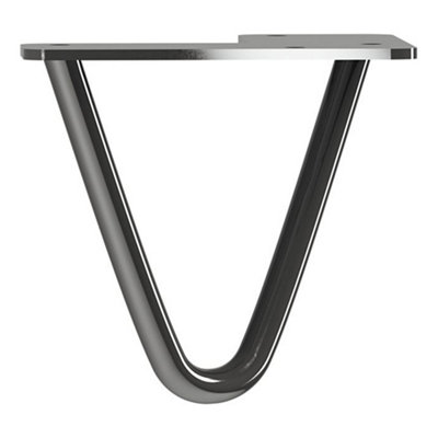 Rothley Gunmetal Grey Hairpin Furniture Leg (H)100Mm
