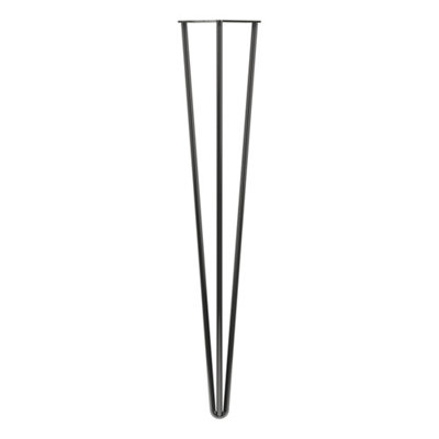 Rothley Gunmetal Grey Hairpin Furniture Leg (H)710Mm
