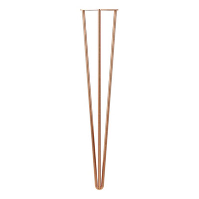 Rothley Polished Hairpin Furniture Leg (H)710Mm