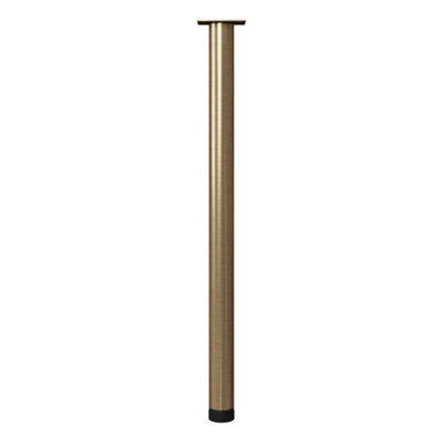 Rothley Antique Brass Effect Straight Furniture Leg (H)806Mm