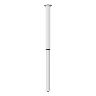 Rothley Matt White Straight Table Leg (H)900Mm (Dia)50Mm
