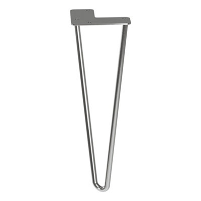 Rothley Brushed Hairpin Furniture Leg (H)350Mm