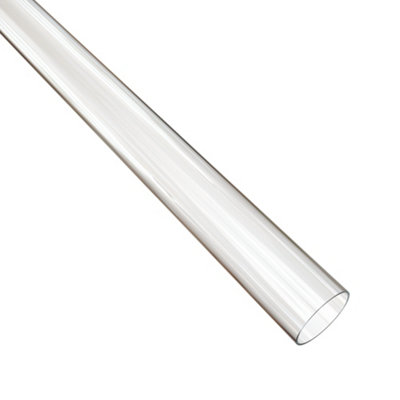 Colorail Acrylic Round Wardrobe Rail, (L)1.22M (Dia)25Mm