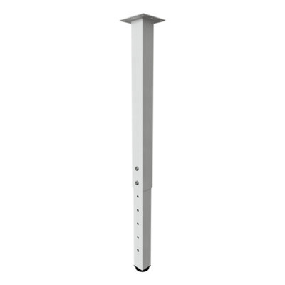 Rothley Matt White Straight Table Leg (H)1000Mm (Dia)50Mm
