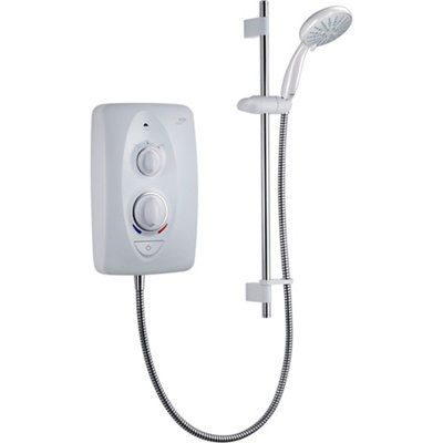 Mira Sprint Gloss White Manual Electric Shower, 9.5Kw