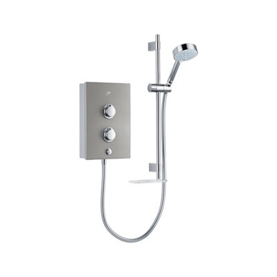 Mira Decor Silver Effect Manual Electric Shower, 8.5Kw