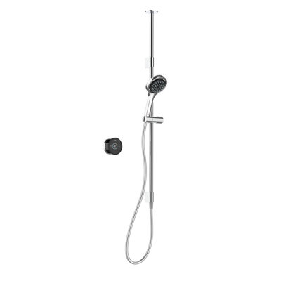 Mira Platinum Concealed Valve Gravity-Pumped Ceiling Fed Smart Digital Mixer 4-Spray Pattern Shower Head