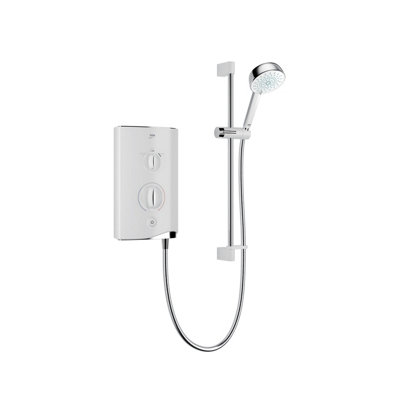Mira Sport Gloss White Electric Shower, 9.8Kw