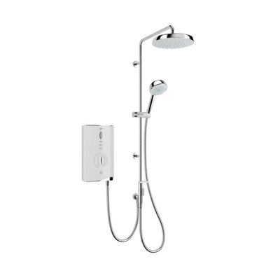 Mira Sport Max Dual Outlet Gloss White Electric Shower, 9Kw