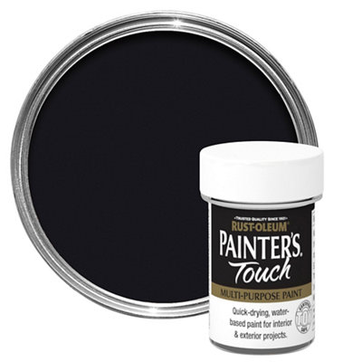 Rust-Oleum Painter's Touch Black Matt Multi-Surface Paint, 20Ml