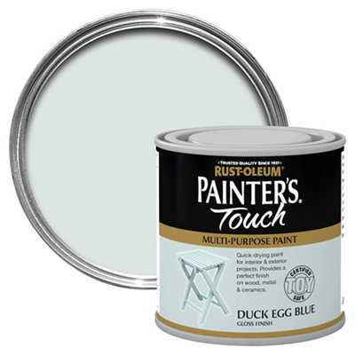 Rust-Oleum Painter's Touch Duck Egg Gloss Multi-Surface Paint, 250Ml