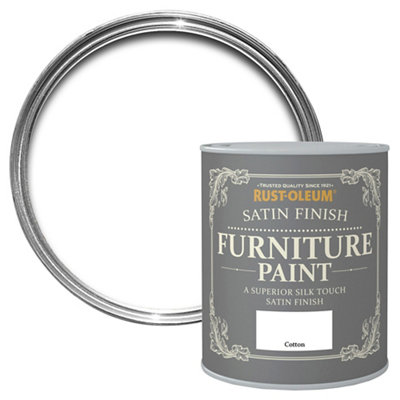Rust-Oleum Cotton Satinwood Furniture Paint, 750Ml