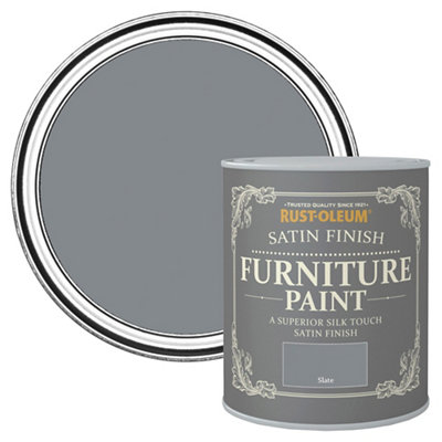 Rust-Oleum Slate Satinwood Furniture Paint, 750Ml