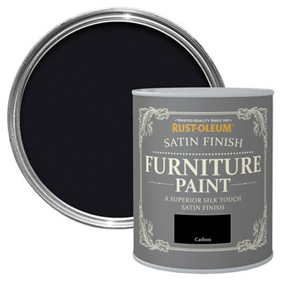 Rust-Oleum Carbon Satinwood Furniture Paint, 750Ml