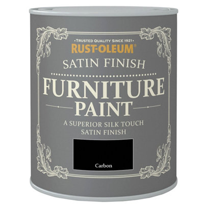 Rust-Oleum Carbon Satinwood Furniture Paint, 125Ml