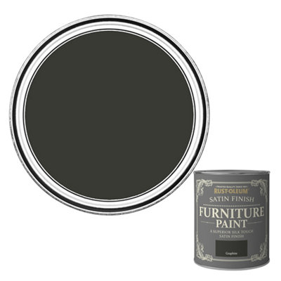 Rust-Oleum Graphite Satinwood Furniture Paint, 750Ml