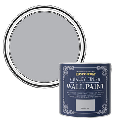 Rust-Oleum Chalky Finish Wall Monaco Mist Flat Matt Emulsion Paint, 2.5L