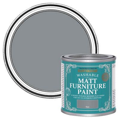 Rust-Oleum Slate Matt Multi-Room Furniture Paint, 125Ml