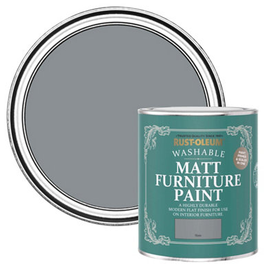 Rust-Oleum Slate Matt Multi-Room Furniture Paint, 750Ml