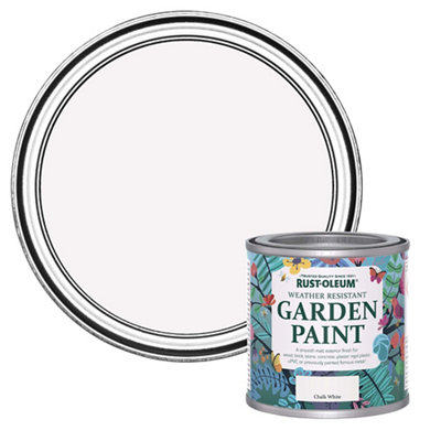 Rust-Oleum Chalk White Matt Multi-Surface Exterior Topcoat Paint, 125Ml Tin