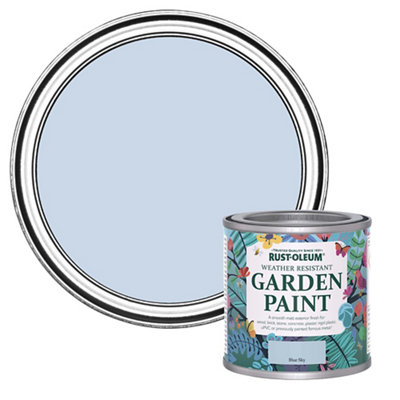 Rust-Oleum Blue Sky Matt Multi-Surface Exterior Topcoat Paint, 125Ml Tin