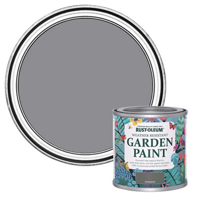 Rust-Oleum Anthracite Matt Multi-Surface Exterior Topcoat Paint, 125Ml Tin