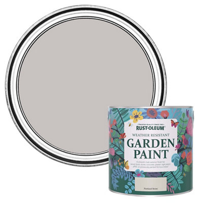 Rust-Oleum Portland Stone Matt Multi-Surface Exterior Topcoat Paint, 2.5L Tin