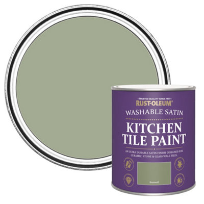 Rust-Oleum Bramwell Satin Kitchen Wall Tile & Panelling Paint, 750Ml