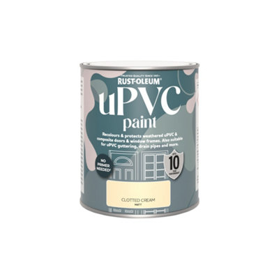 Rust-Oleum Upvc Clotted Cream Matt Paint, 750Ml