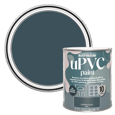 Rust-Oleum Upvc Evening Blue Matt Paint, 750Ml