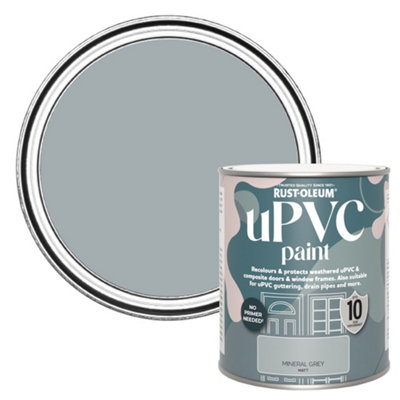 Rust-Oleum Upvc Mineral Grey Matt Paint, 750Ml