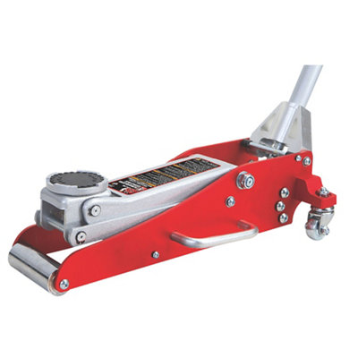 Hilka Aluminium Steel Trolley Jack - Black