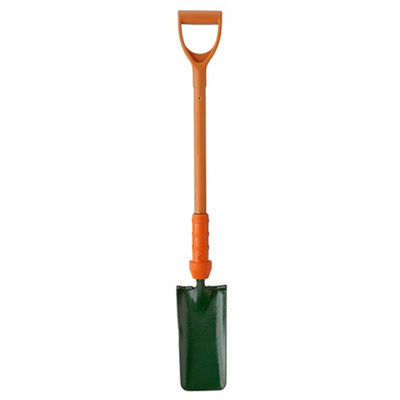 Bulldog Insulated Cable Layer Metal Square D-Shaped Handle Trenching Shovel Pd5clinr