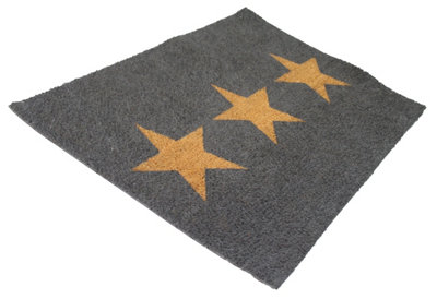 Primeur Flooring Multicolour Star Door Mat, 90Cm X 60Cm